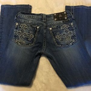 Cross Jeweled MISS ME Jeans Bootcut